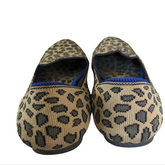 ROTHY’S “The Loafer” Mocha Spot Leopard Print Loafers Size 7 - Picture 2 of 4